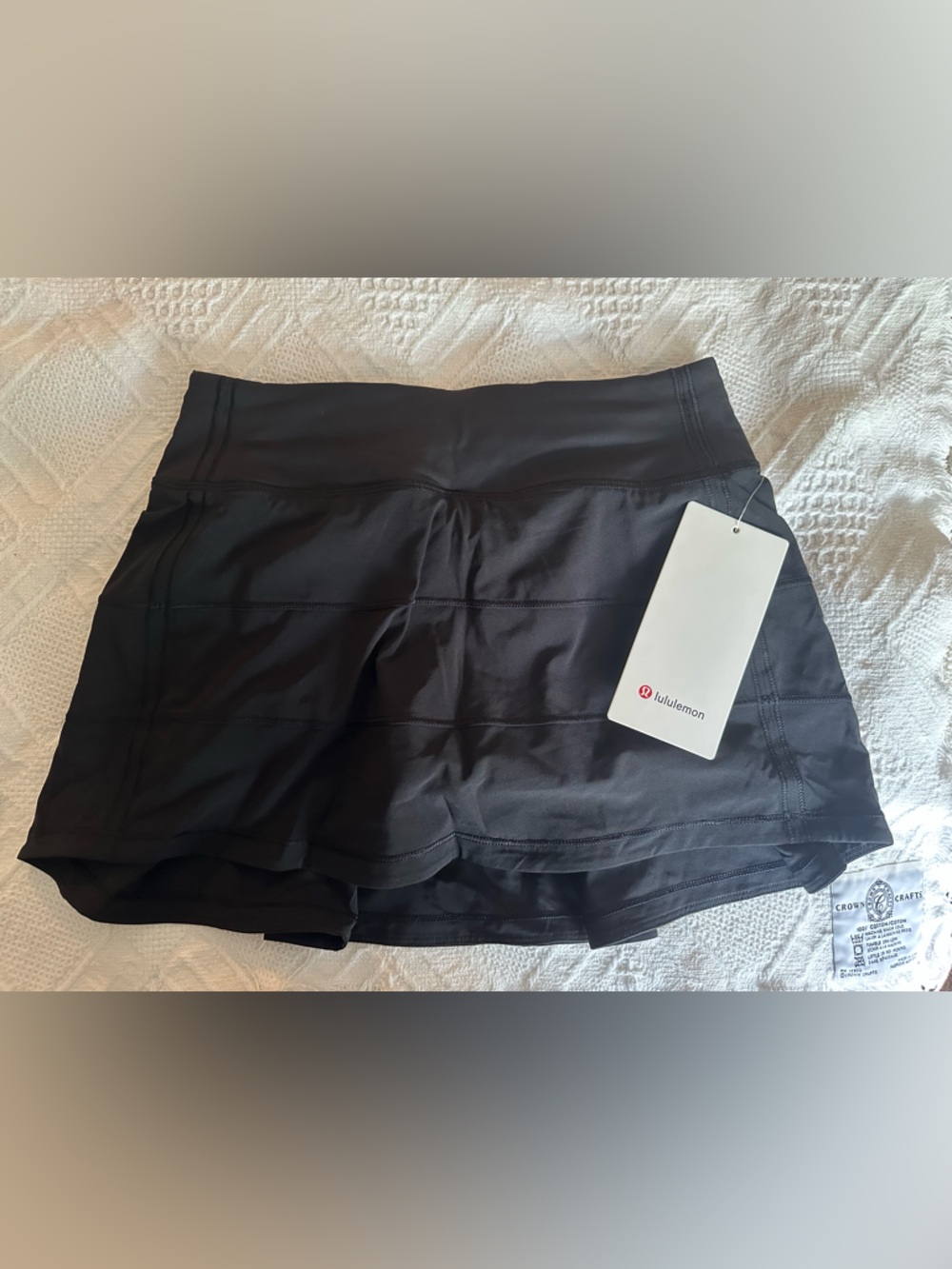 NWT Lululemon Black Pace Rival Skirt Size 2 - Picture 3 of 5